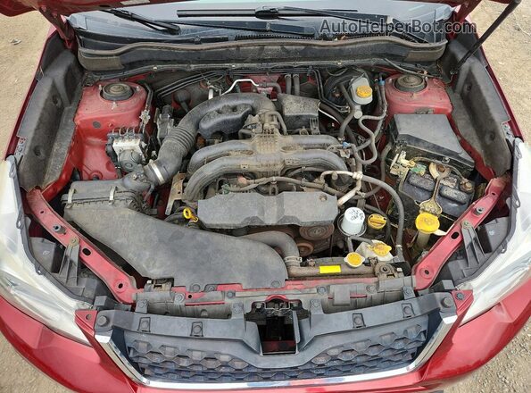 JF2SJAHC6GH540346 2016 SUBARU FORESTER Red Widok komory silnika