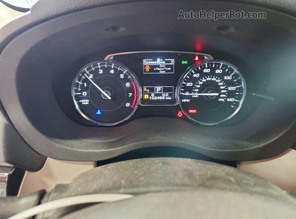 JF2SJAJC5JH523569 2018 SUBARU FORESTER Gray ხელსაწყოთა პანელის ხედი