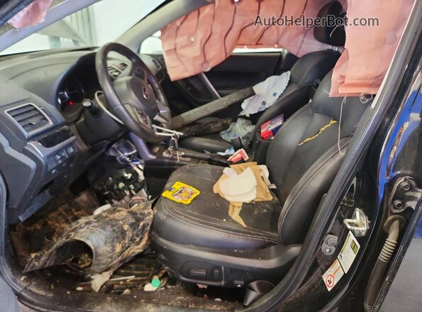 JF2SJAJC7HH447900 2017 SUBARU FORESTER Black წინა სალონის ხედი