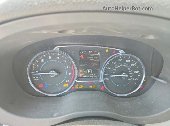 JF2SJARC4HH429813 2017 SUBARU FORESTER White Vista del cuadro de instrumentos