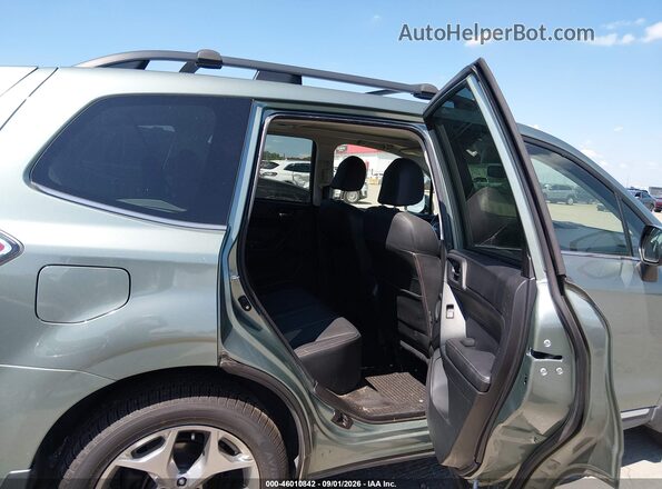 JF2SJAWCXJH512382 2018 SUBARU FORESTER Green Vista de la etiqueta del VIN
