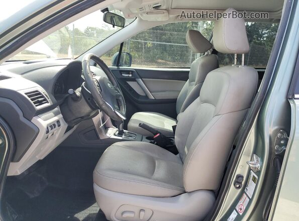 JF2SJAXC9GH487255 2016 SUBARU FORESTER Green წინა სალონის ხედი