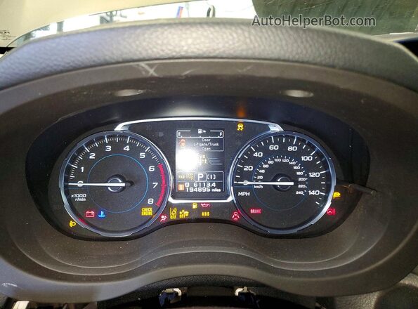 JF2SJGWC6HH496047 2017 SUBARU FORESTER Green Instrument cluster view