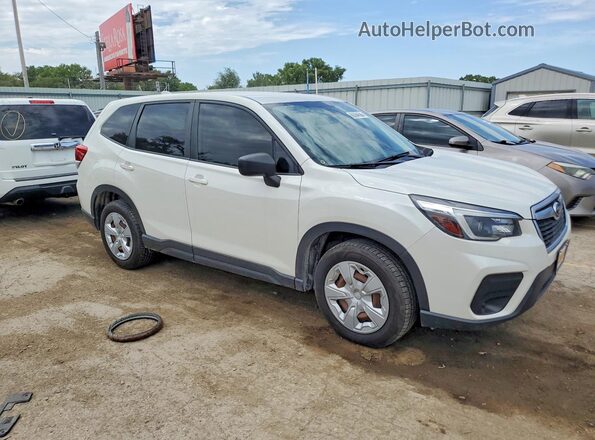 JF2SKAAC4MH505548 2021 SUBARU FORESTER White Delantero derecho