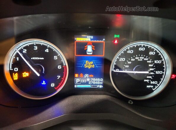 JF2SKACC2RH465880 2024 SUBARU FORESTER Gray Widok zestawu wskaźników