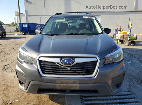 JF2SKADC0MH594305 2021 SUBARU FORESTER Charcoal Vista frontal
