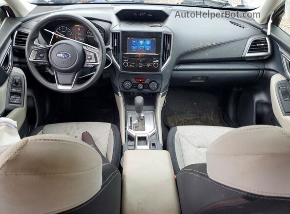 JF2SKADC3MH539427 2021 SUBARU FORESTER White Առջևի վահանակի տեսք