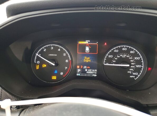 JF2SKADC3MH539427 2021 SUBARU FORESTER White Սարքավորումների վահանակի տեսք