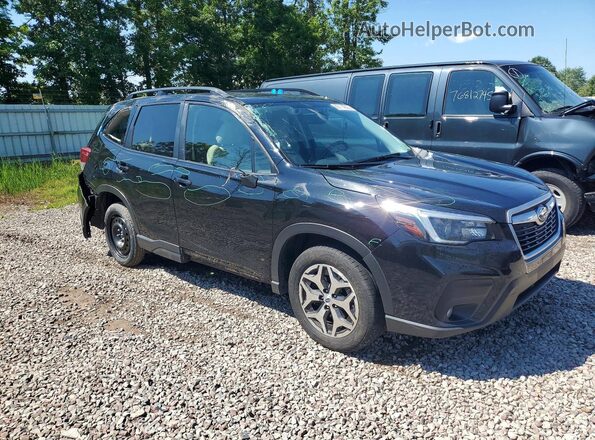 JF2SKAFC3MH488282 2021 SUBARU FORESTER Черный Передняя правая четверть