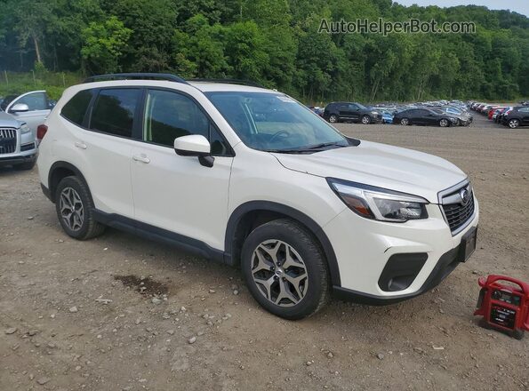 JF2SKAFC4MH418595 2021 SUBARU FORESTER White წინა მარჯვენა