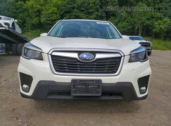 JF2SKAFC4MH418595 2021 SUBARU FORESTER White წინა ხედი