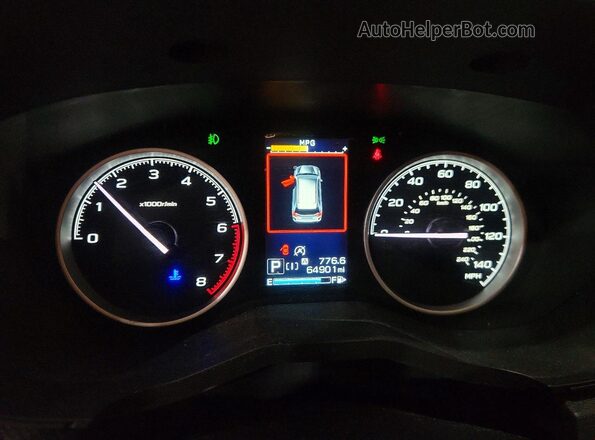 JF2SKAJC2MH589000 2021 SUBARU FORESTER White Instrument cluster view