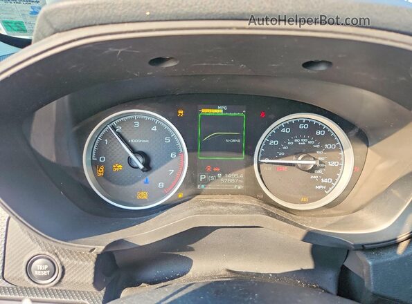JF2SKAJC5MH587337 2021 SUBARU FORESTER Green ხელსაწყოთა პანელის ხედი