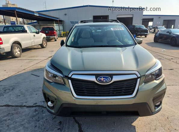 JF2SKAJC5MH587337 2021 SUBARU FORESTER Green წინა ხედი