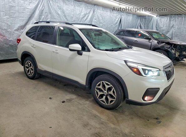 JF2SKAJC6MH425877 2021 SUBARU FORESTER White წინა მარჯვენა