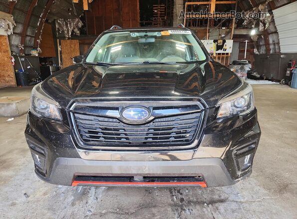 JF2SKAKC5KH404062 2019 SUBARU FORESTER Black Դիմացի տեսք
