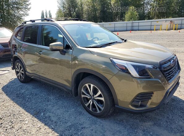 JF2SKAPC0PH473239 2023 SUBARU FORESTER Зеленый Передняя правая четверть
