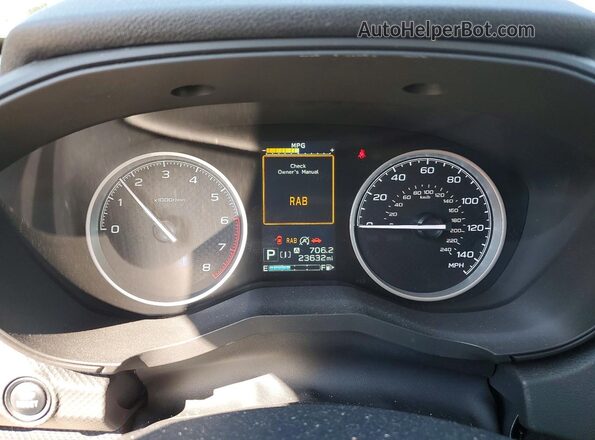JF2SKAPC0PH473239 2023 SUBARU FORESTER Зеленый Вид щитка приборов