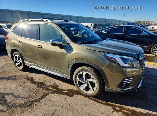 JF2SKARC2PH487656 2023 SUBARU FORESTER Green Передня права чверть