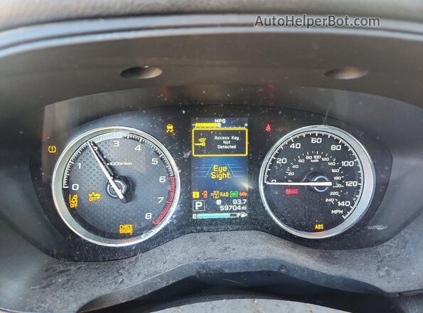 JF2SKARC2PH487656 2023 SUBARU FORESTER Green Вид щитка приладів