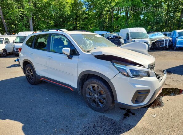 JF2SKARC3MH493736 2021 SUBARU FORESTER White წინა მარჯვენა