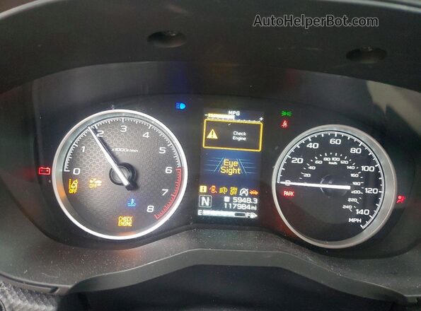 JF2SKASC0MH514097 2021 SUBARU FORESTER Blue Widok zestawu wskaźników