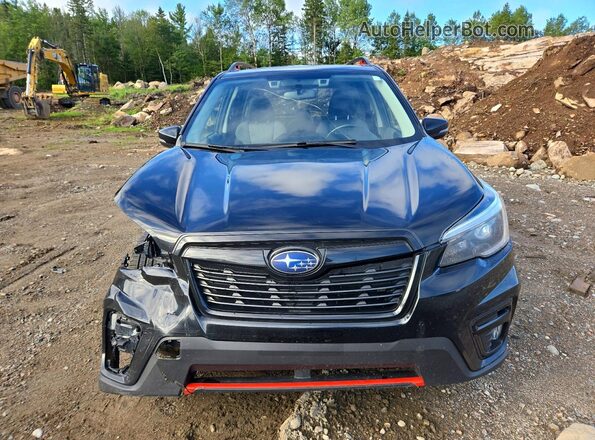 JF2SKEMC6MH505280 2021 SUBARU FORESTER Black Widok z przodu