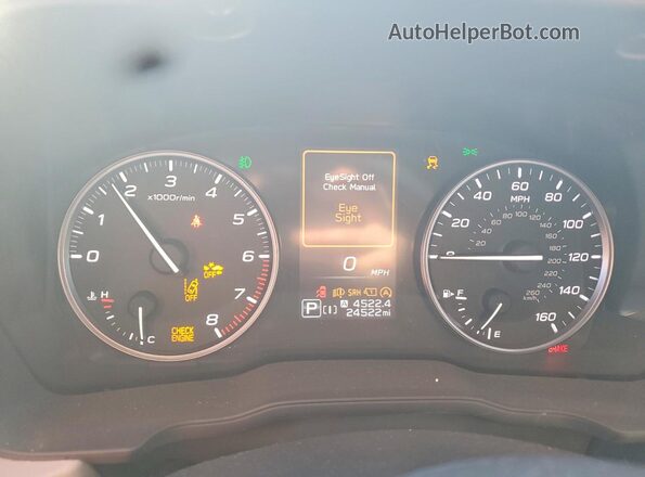 JF2SLDBC2SH451032 2025 SUBARU FORESTER White Вид щитка приладів