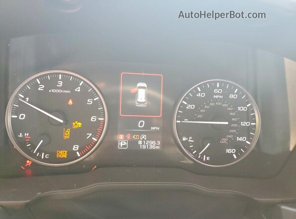 JF2SLDBC8SH479417 2025 SUBARU FORESTER White Instrument cluster view