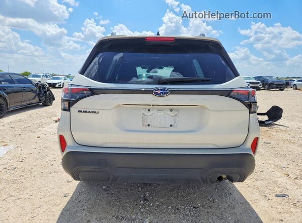 JF2SLDDCXSH576728 2025 SUBARU FORESTER White Вид ззаду