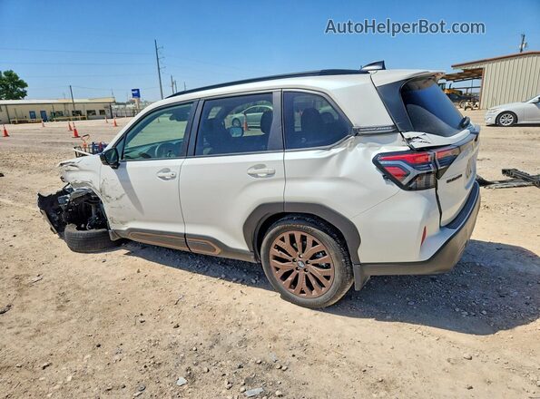 JF2SLDFC6SH400417 2025 SUBARU FORESTER White უკანა მარცხენა