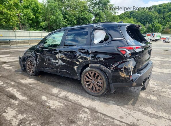 JF2SLDHC4SH408352 2025 SUBARU FORESTER Black უკანა მარცხენა