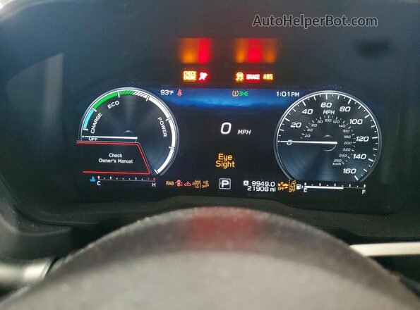 JF2SLSRD6SH403309 2025 SUBARU FORESTER Gray Вид щитка приладів