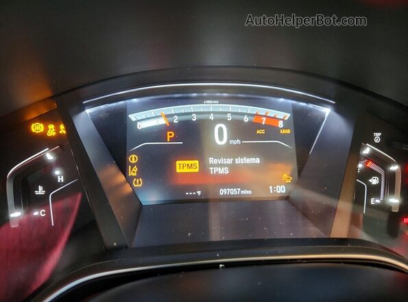 JHLRW2H83KX003533 2019 HONDA CR-V Gray Instrument cluster view
