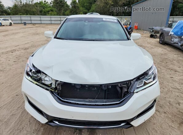 JHMCR6F32HC011002 2017 HONDA ACCORD White Front view