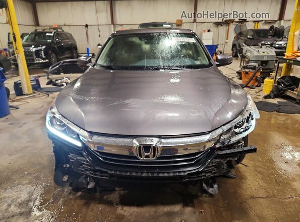 JHMCR6F55HC001484 2017 HONDA ACCORD Gray წინა ხედი