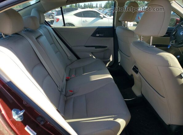 JHMCR6F55HC007625 2017 HONDA ACCORD Темно-бордовый Вид задних сидений