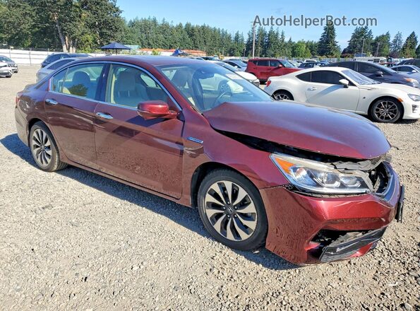 JHMCR6F55HC007625 2017 HONDA ACCORD Темно-бордовый Передняя правая четверть