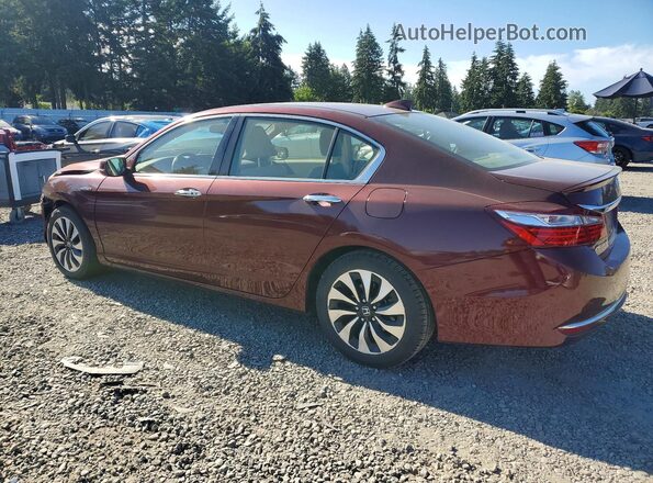 JHMCR6F55HC007625 2017 HONDA ACCORD Темно-бордовый Задняя левая четверть