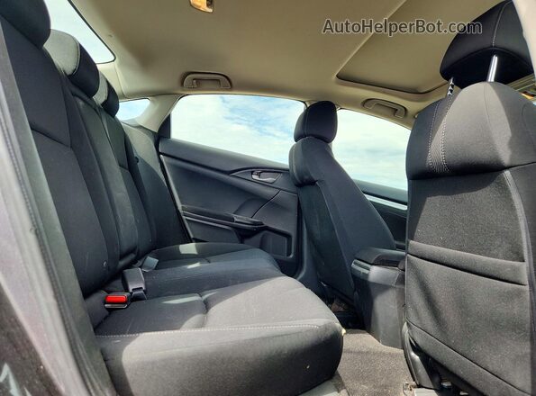 JHMFC1F38JX022375 2018 HONDA CIVIC Black Հետևի նստատեղերի տեսք