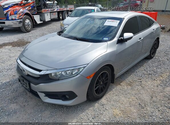 JHMFC1F70JX010014 2018 HONDA CIVIC Gray Առջևի ձախ երեք քառորդ տեսարան