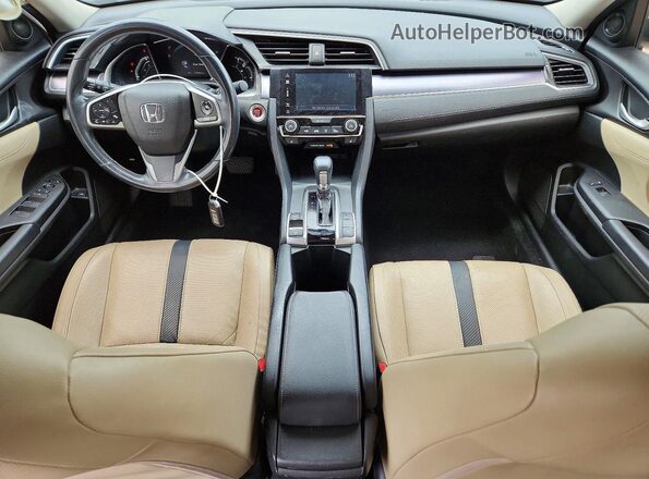 JHMFC1F73JX015451 2018 HONDA CIVIC White Առջևի վահանակի տեսք