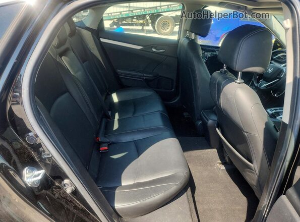 JHMFC1F79JX012408 2018 HONDA CIVIC Black Rear seats view