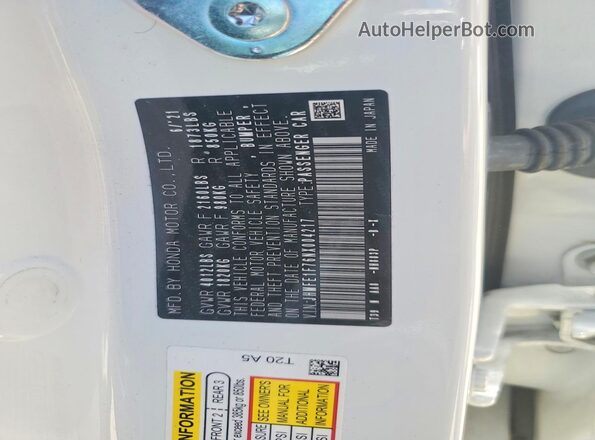 JHMFE1F76NX004217 2022 HONDA CIVIC White Widok komory silnika