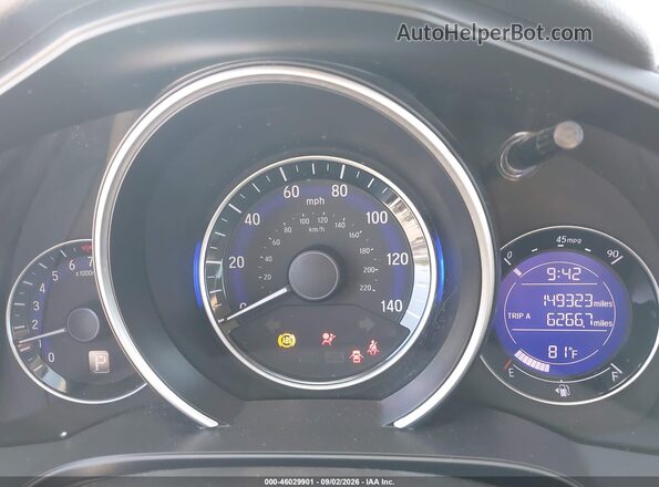 JHMGK5H5XHS003959 2017 HONDA FIT Серый Вид задних сидений
