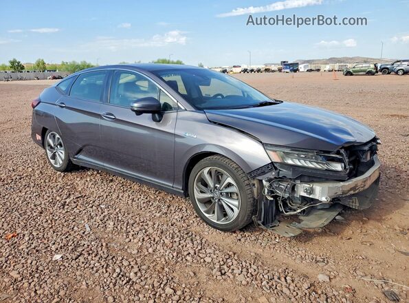JHMZC5F11JC009221 2018 HONDA CLARITY Серый Передняя правая четверть