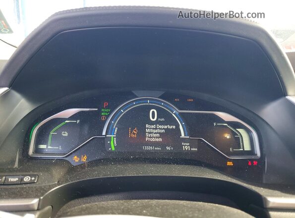 JHMZC5F11JC009221 2018 HONDA CLARITY Серый Вид щитка приборов