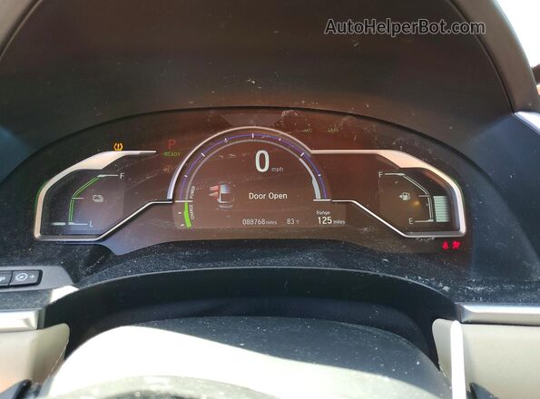 JHMZC5F19JC023951 2018 HONDA CLARITY Brown Widok zestawu wskaźników