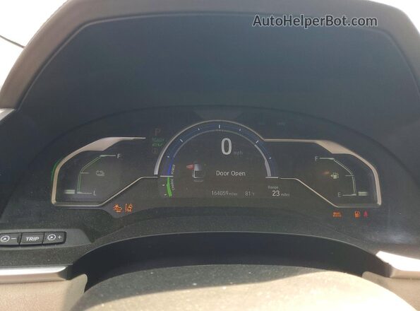 JHMZC5F34JC024247 2018 HONDA CLARITY White Vista del cuadro de instrumentos