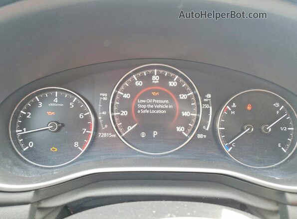 JM1BPABL4L1163525 2020 MAZDA 3 White Widok zestawu wskaźników